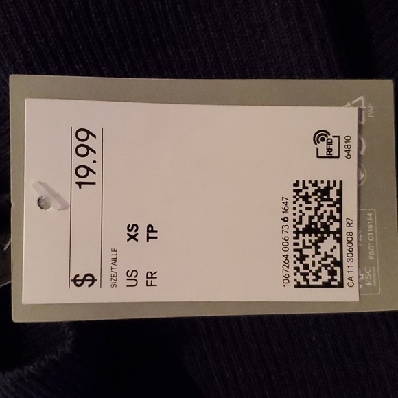 H&M Mock Neck Ribbed Long Sleeve - Picture 4 of 7